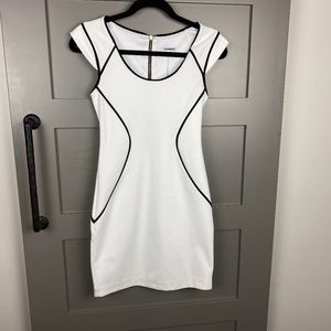 White & Black Express Dress